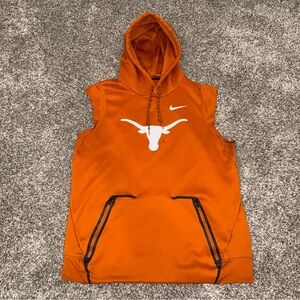 Texas Longhorns Sideline Men's Large Nike Dri-FIT Sleeveless Pullover Hoodie